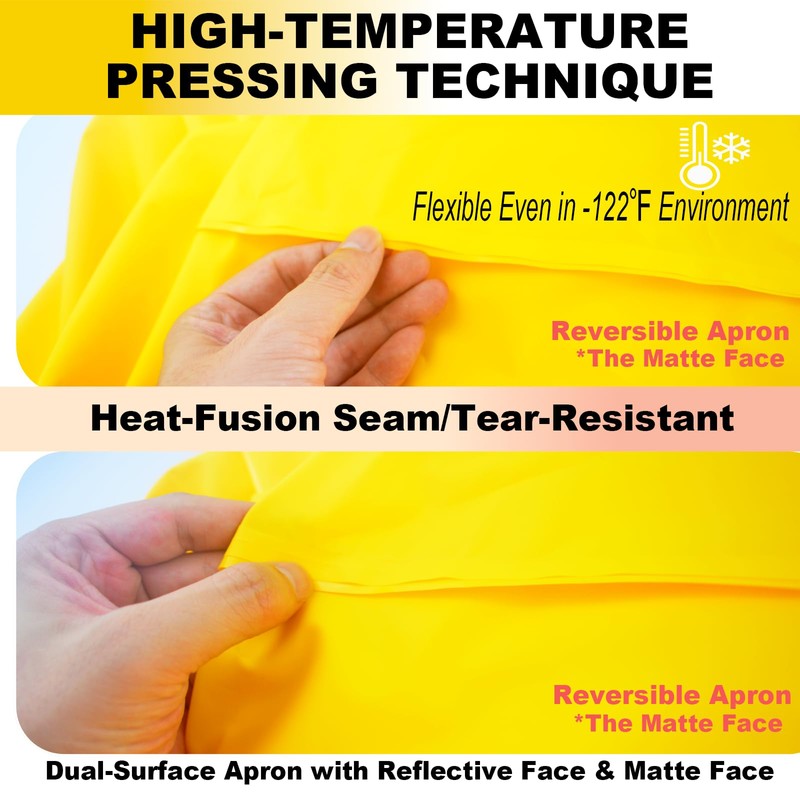 ELEBOX Waterproof Apron Smock with Long Sleeves, Safety lab Aprons
