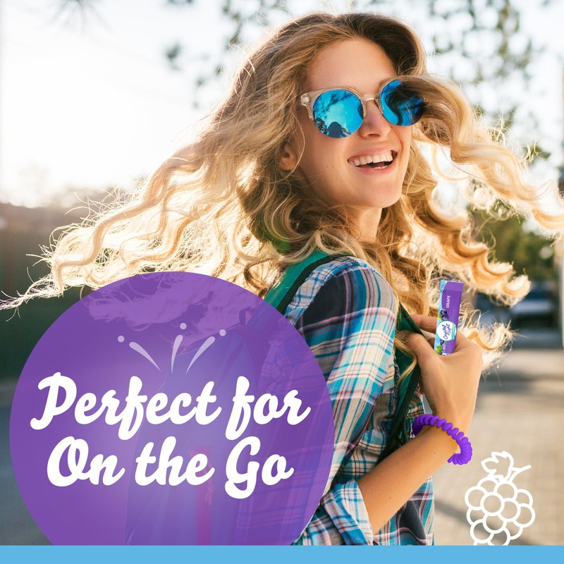 Crystal Light Grape Naturally Flavored Powdered Drink Mix with Caffeine,