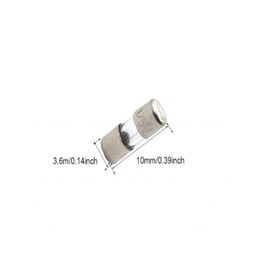 25 Pack Christmas Mini Light Fuses 3 Amp 125V 3.6x10mm, Replacement Fuse for LED and Mini String Lights