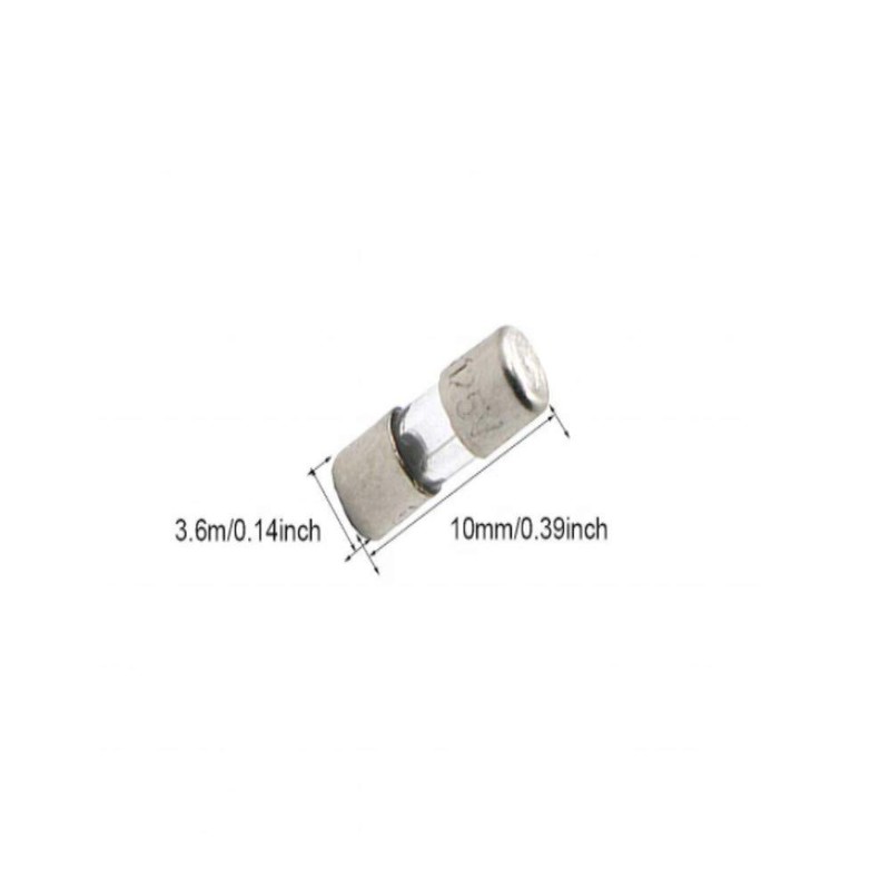 25 Pack Christmas Mini Light Fuses 3 Amp 125V 3.6x10mm,