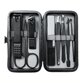 Manicure Set Nail Clipper Set 8pcs Men Women Nail Clippers Toenail Fingernail Cutters Personal Care Tools Manicure Pedicure Tools with Travel Case Grooming Kit Present for Men Women Family Friends