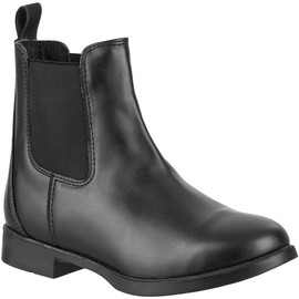 RL24 - Jodhpur Companion Riding Boots Faux Leather Black for Children, Women and Men [Size 29-46], black