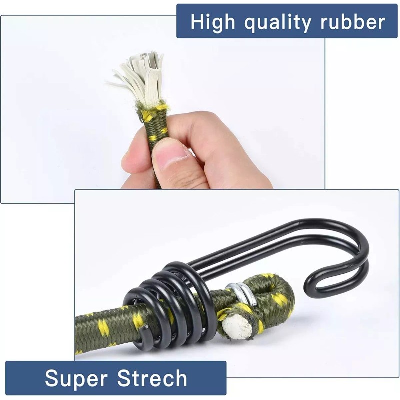 Redes Malla Moto Sujetar Casco Portabulto Cuerda Gancho 5pcs