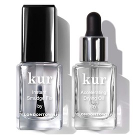 LONDONTOWN S.O.S. Salon Staples Set - Instant Smudge Fix, Accelerating Drying Oil, Smoothes and Fixes Manicures Ultra Fast Drying Set .40fl oz Each