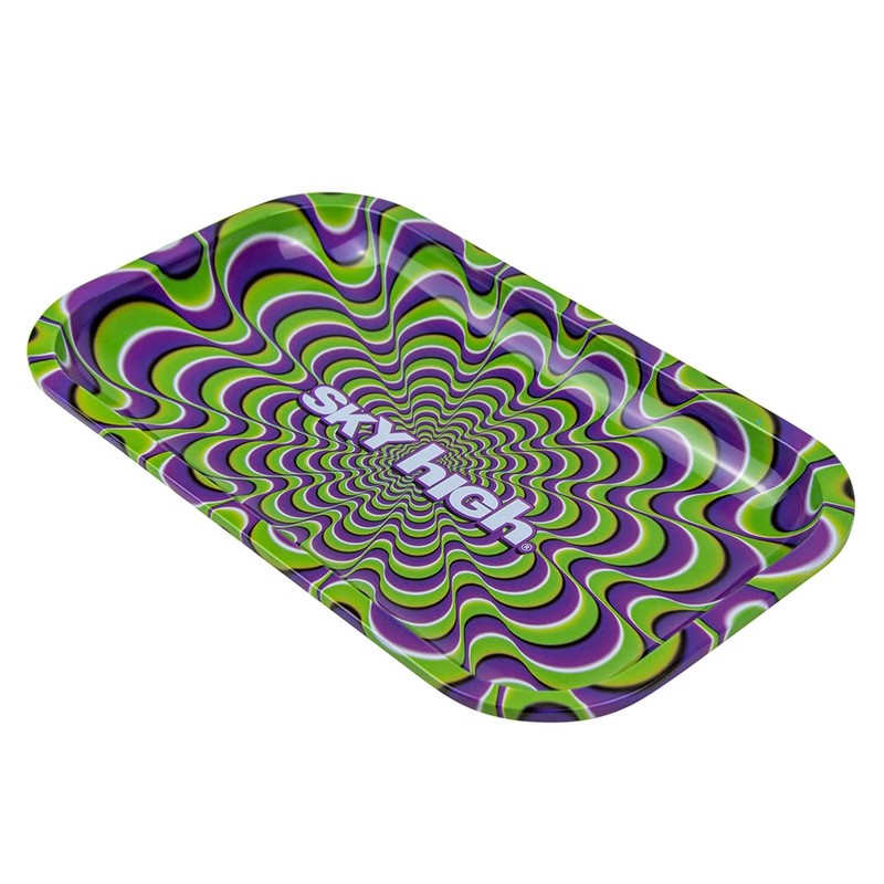 Metal Rolling Tray by SKYHIGH - Medium - Trippy -