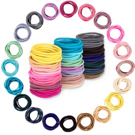 200PCS Baby Hair Ties Multicolor Hair Bands No Crease Hair Elastics Small Ponytail Holders Hair Accessories for Kids Girls Infants Toddlers 2.5cm in Diameter
