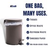 Plasticplace 7-10 Gallon Trash Bags│8 Microns│Clear Garbage Can High Density