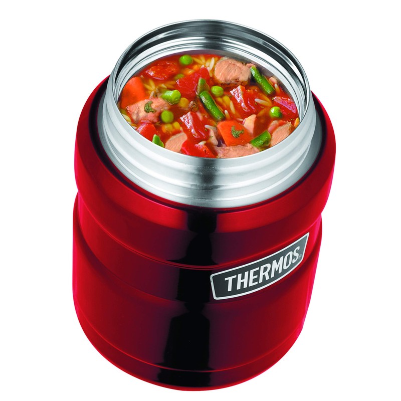Thermos Stainless King Vacuum Insulated Food Jar, 470ml, Red, SK3000RAUS