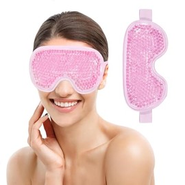Antifaz de Gel para Ojos Frio Reutilizable, Antifaz de Hielo para Dormir | Mascara para Ojos para Hinchados/Ojeras/Migraña/Alivio del Estrés, Compresa