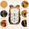 GES Multi-Functional 30L Hiking Backpack with Rain Cover, Durable Hiking