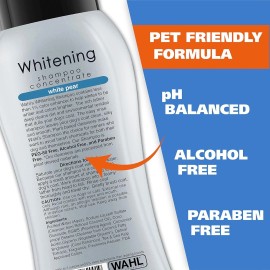 Wahl USA Whitening Shampoo White Pear scent for Pets - 24 oz - Model 820001A NEW