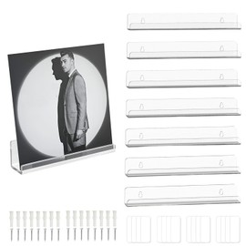 8Pcs Estantes Flotantes para Discos de Vinilo, Soporte para Vinilos