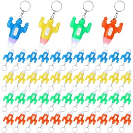 48Pack Helicopter Mini Flashlight Keychain Rocket LED Flashlight Colorful LED Flashlight Small Flashlights for Kids Mini LED Flashlight Keychain, Airplane Key Ring Astronaut Party Favors(Airplane)