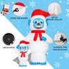 Morejoy 8 FT Christmas Snowman Monster Inflatable with Built-in LED