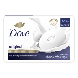 Dove Jabón Barra Crema Humectante 4x90