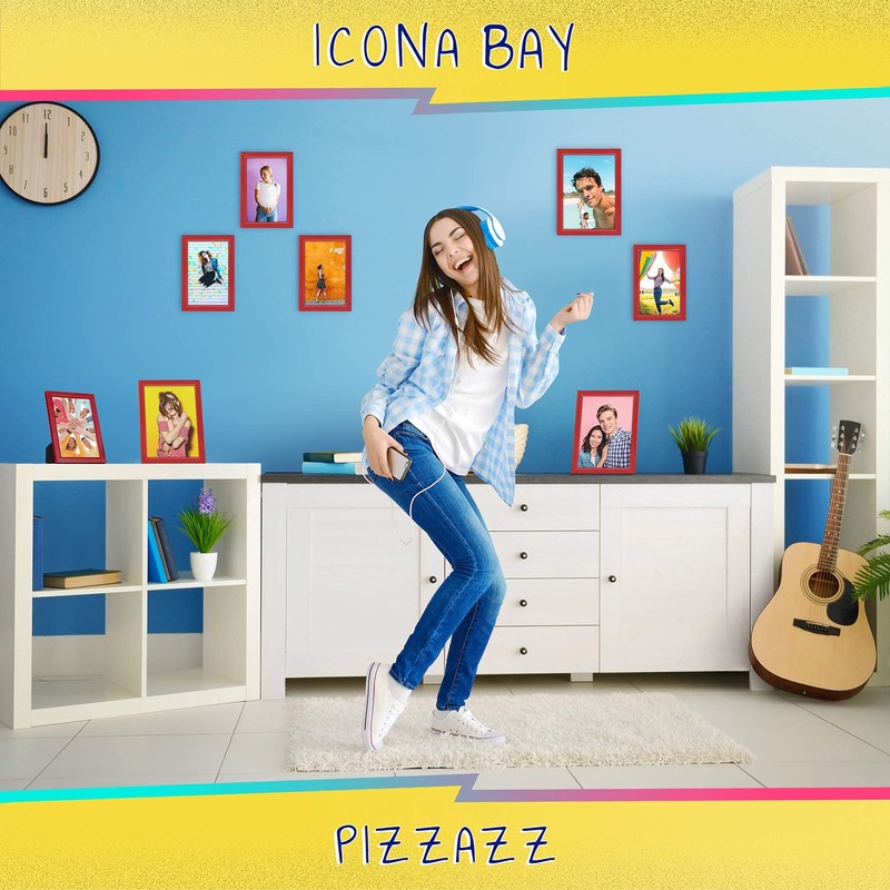 Icona Bay 7x5 Red Picture Frame, Coloured Solid Wood Scandinavian