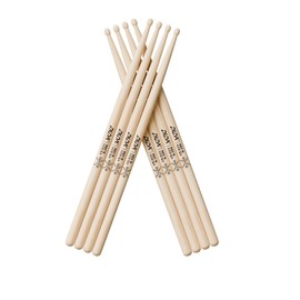 Drum Sticks, Drumsticks for Drum, Maple Wood Drumsticks, Wood Tip Drum Stick for Drums, Drum Stick for Musical Instrument Percussion, Drumstick for Kids and Beginners (4 Pairs, 5B)