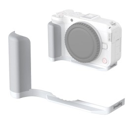 SMALLRIG R50 V Handgrip L-Shape Grip for Canon R50V with Quick Release Plate for Arca, Lightweight Ribbed Side Handle, Cold Shoe Mount, 1/4"-20 threaded holes, Support Vertical Shooting (White) - 5430