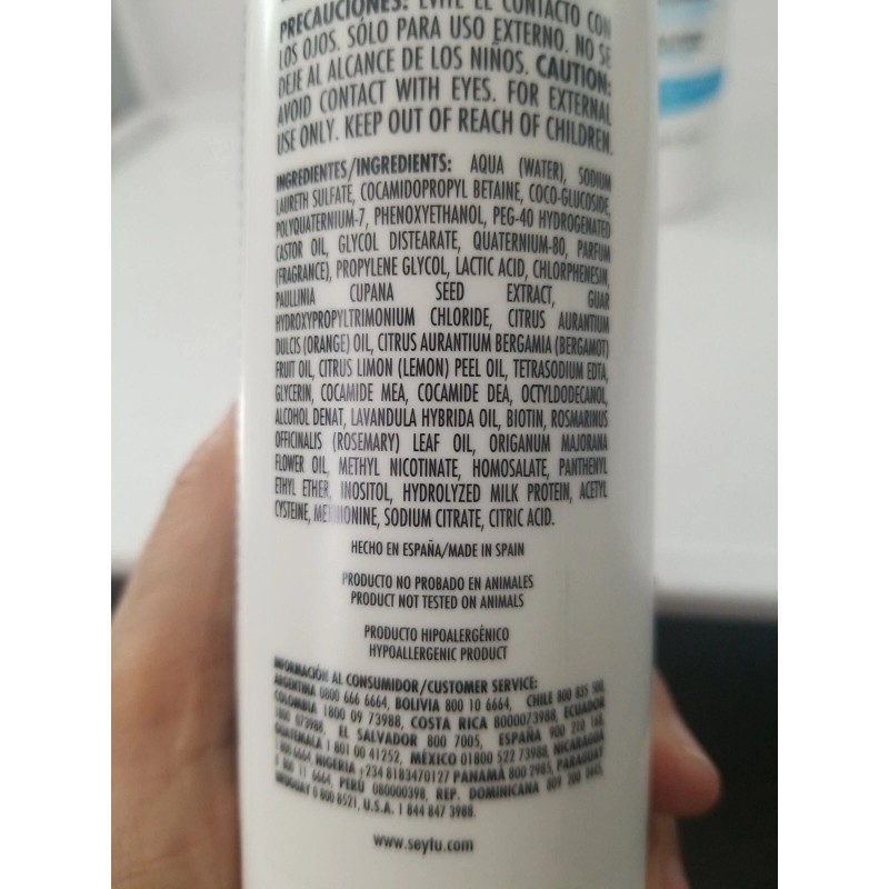 seytu special care, shampoo + conditioner, Biotin,Herbal Extract, caida capilar