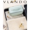 Vlando Large Capacity Travel Cosmetic Bag - Makeup Bag, PU