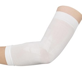 D&M Asmedy 109325 109325 Elbow Support, Long for Elbows, 1 Piece, For Both Left and Right Use, Made in Japan, White, One Size, Comfortable, Cool, Sleeve Type, Cool, Sweat Absorbent, Quick Drying, Support, Sports