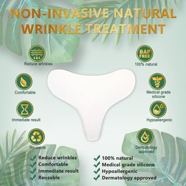 Stasover 2 Pack Chest Wrinkle Pads Wrinkle Patches, Anti Wrinkle Silicone Chest Pads, Pads Silicone Chest Pads Smooth & Prevent Wrinkles Patches