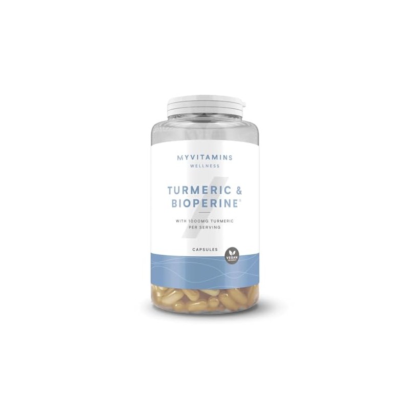 Myvitamins Turmeric & BioPerine Capsules | 1000mg High Strength Turmeric