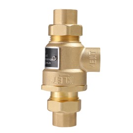 1/2" 9D-M3 Brass Backflow Preventer, 1/2 Inch Dual Check Valve with Intermediate Atmospheric Vent, Back Flow Preventer Valve 190T012, Replacement for Watts