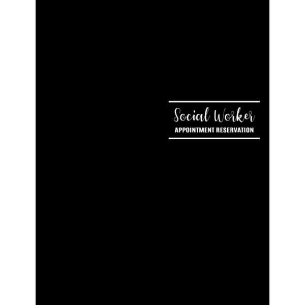 Social Worker Appointment Reservation: Undated Schedule Sheets with 15-Minute Time