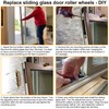 Sliding Patio Glass Door Tandem Rollers Replacement, 1-1/4" Steel Ball