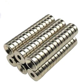 20 Pieces D12mm x H3mm,4mm Hole, countersunk disc Small Multi-Function Refrigerator Magnet Refrigerator, Science, Crafts, Engineering Science, Educational Magnetic kit (12x3x4mm)