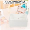 LABRIMP 4pcs Decorative Storage Baskets for Organizing Small Folding Crates