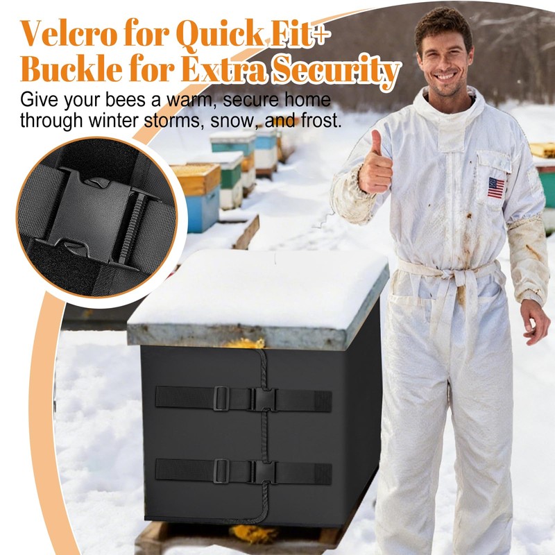 79" x 20" Bee Hive Wrap for Winter, 600D Oxford