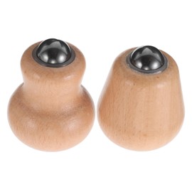 OATIPHO 2pcs Handle Roller Massager for Face Neck Shoulders Ergonomic Flexible Design for Muscle Tension Relief Portable Facial Massage Tool for Daily Home Care and Travel