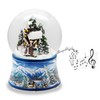 Snow Globe Christmas Walk | Base Winter Landscape Light Blue