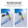 K&F CONCEPT Foldable Selfie Stick Compatible with Insta360 X5, Extended