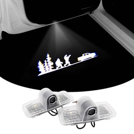 uunonaha 2Pcs Car Door LED Bigfoot Logo Projector Welcome Lamp Door Light Ridgeline Puddle Lights Kit Compatible with Ridgeline Accessories