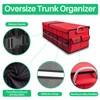 LI LIBZAKI Big Car Trunk Organizer, Cargo Organizer SUV Trunk