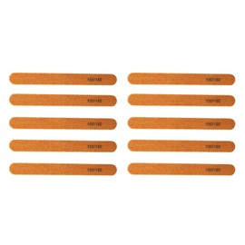 10pcs Nail File Professional Wood Core Reusable Double Sides Washable Grit Nail Files for Acrylic Nails