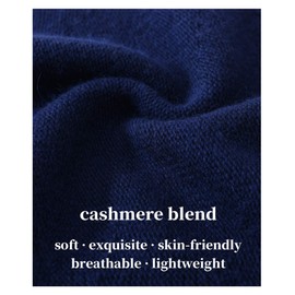 jaxmonoy Slouchy Knit Beanie Hat for Women Winter Soft Warm Ladies Slouch Knitted Skull Beanies Cap - Navy