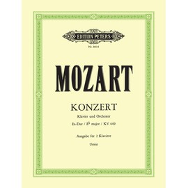 Mozart: Concerto No. 14 in E flat K449 (Piano Duet) (EP8814): Cadenzas (Edition Peters)