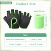 2 Pairs Workout Gloves, Weight Lifting Gloves with Wrist Braces,