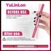2-in-1 Liquid Brow Pen,1/2 Prong,Fine Tip,Brows,Liner,Beard,Hair(3#Dark Brown)