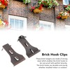 TOPINCN 8pcs Brick Hook Clips, No Tools Home Storage Hooks