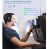 KAIY Airplane Bluetooth Adapter for Headphones, Bluetooth Transmitter for TV