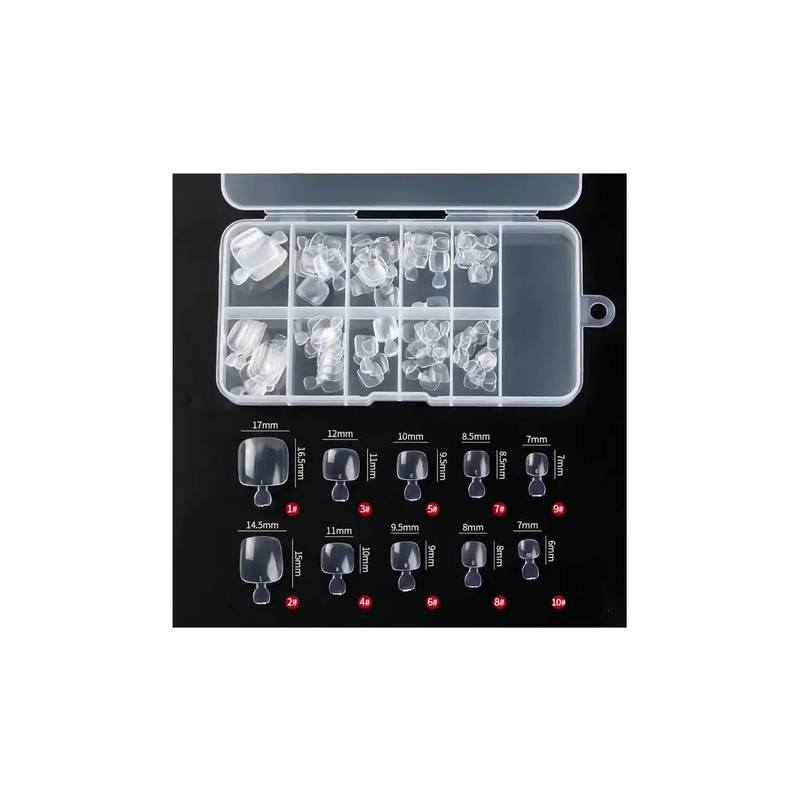 Tips Soft Gel Para Pies 120 Pzas Nail Art