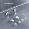 EaseLife 5 FT Top Mount Stainless Steel Sliding Barn Door