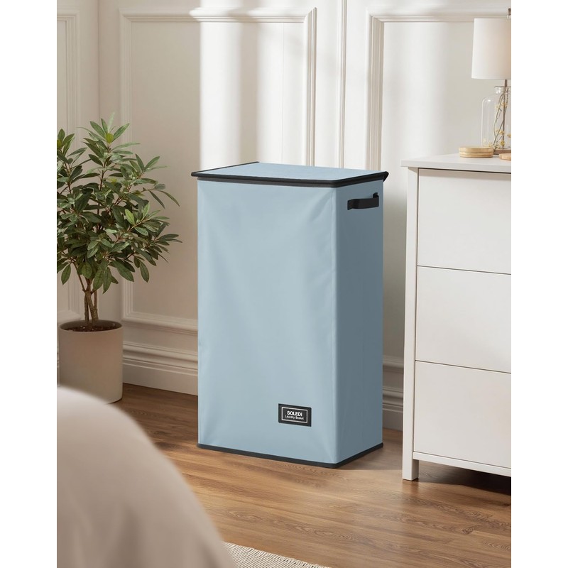 SOLEDI Laundry Hamper with Lid 100L Large & Tall Collapsible