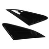 2PCS Rear Side Window Louver Gloss Black Sporty Look Scratch