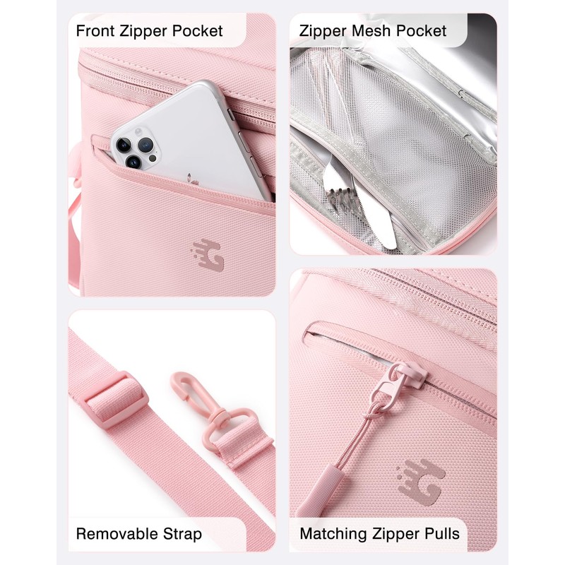 Insulated Lunch Box Bag Women Girls - Waterproof Leakproof Lightweight